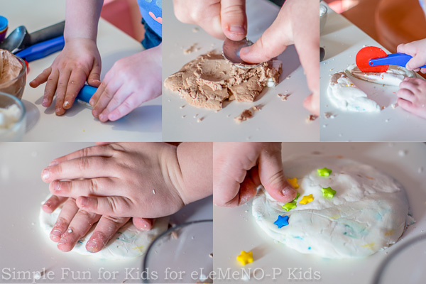 Sensory Activities for Kids: Homemade Ice Cream Dough with Sprinkles!