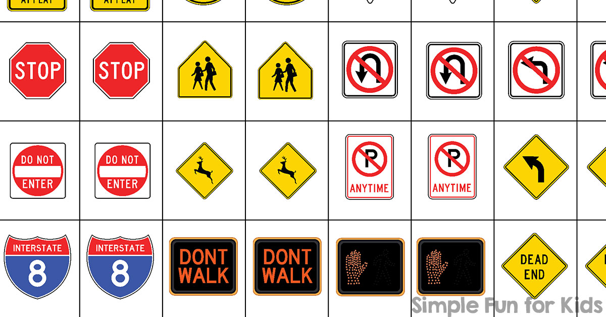 traffic signs memory game title fb