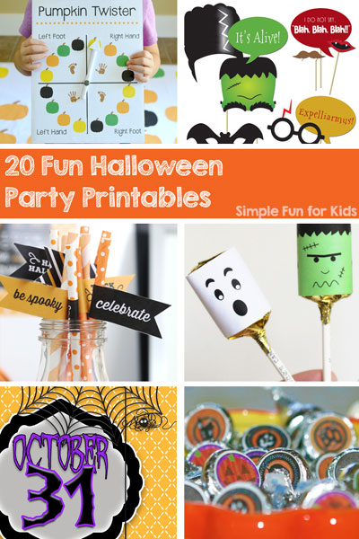20 Fun Halloween Party Printables