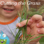 Yes, that's right - let your child help cut the grass!