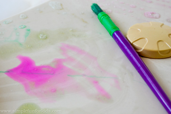 How to make quick bath paint with two ingredients!