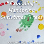 My preschooler's spin on handprint Christmas trees!