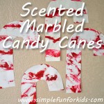 Make a simple paper candy canes craft that smells delicious!