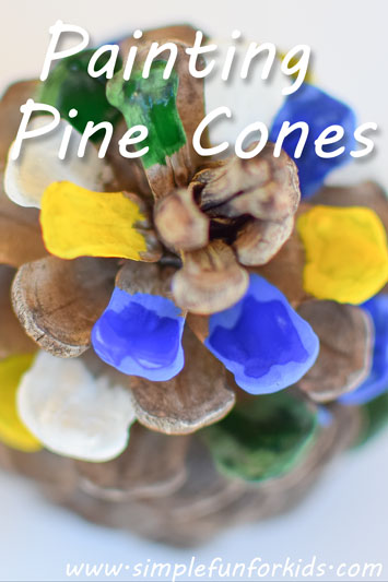 Painting Pine Cones