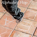 Alphabet Hop: Super simple gross motor learning activity - because learning is more effective and more fun while moving!