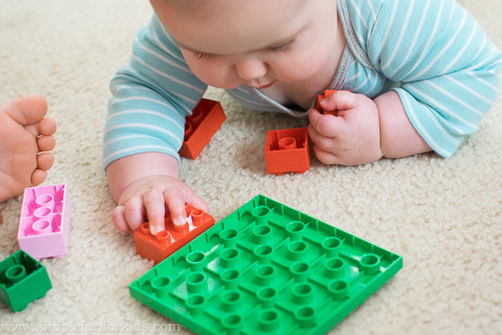 Sensory Baby Play with LEGO: LEGO is for babies, too!