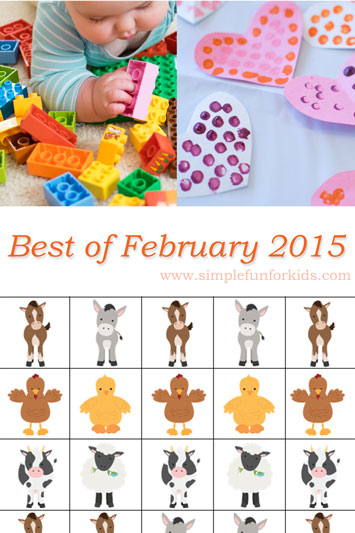 A look back at the best new posts of February 2015 on Simple Fun for Kids!