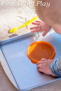 Sensory Activities for Babies: First Baby Play with Water!