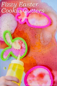 Science for Kids: Colorful Eruptions with Fizzy Easter Cookie Cutters!