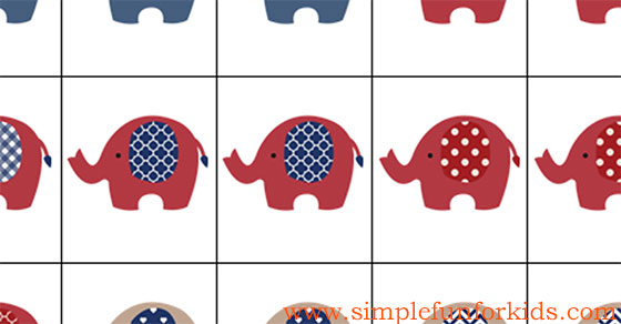 Elephant Matching Game - Simple Fun for Kids