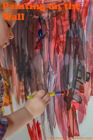 Art Activities for Kids: Change things up with painting on the wall!