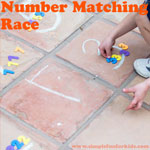 Gross Motor Learning Activities for Kids: Number Matching Race