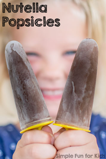 Nutella Popsicles: 2 ingredients, easy to make, and so delicious!