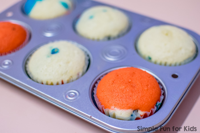 Baking with Kids: Red, white, and blue cupcakes made from scratch, perfect for the 4th of July!