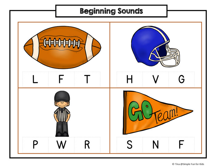 Football season is starting! Get the excitement going with this Football Printable Pack for toddlers and preschoolers!