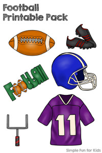 Football season is starting! Get the excitement going with this Football Printable Pack for toddlers and preschoolers!