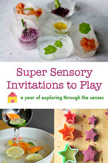 Super Sensory Invitations to Play Ebook - 52 awesome activities for a year of sensory fun!