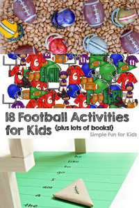 18 Football Activities for Kids - learning, sensory, games, lots of books, and more!