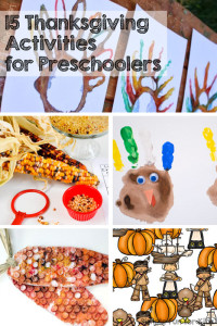 Check out these fun and simple Thanksgiving activities for preschoolers! There are crafts, art, sensory activities, science, even snacks!