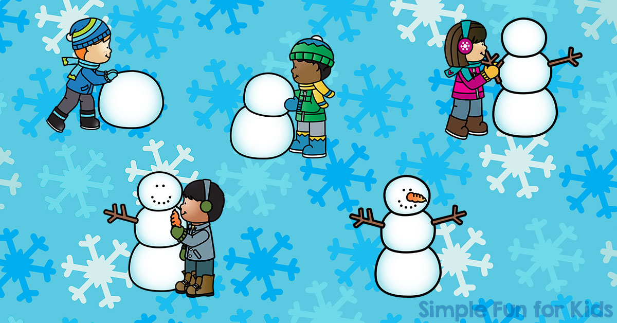 Do You Want to Build a Snowman? Sequencing Printable - Simple Fun for Kids
