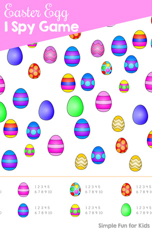 Easter Egg I Spy Game Printable