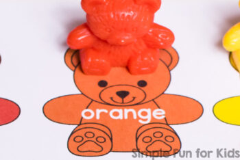 Rainbow Bear Colors Printable - Simple Fun for Kids