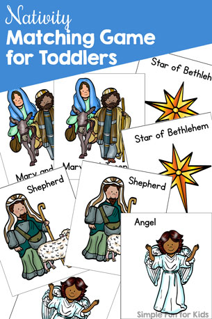 Day 23: Nativity Matching Game for Toddlers