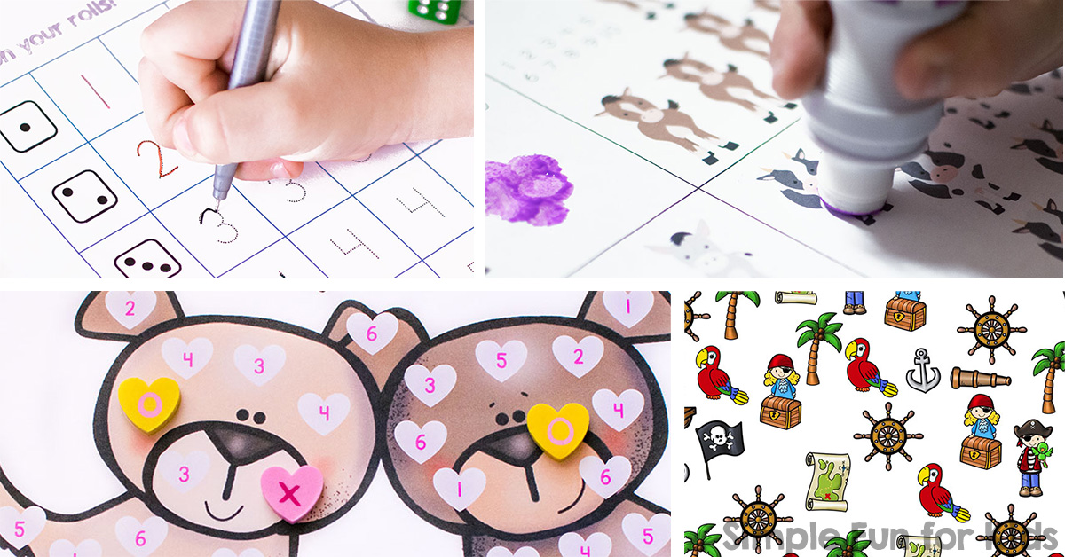 No Prep Math Printables for Kids - Simple Fun for Kids