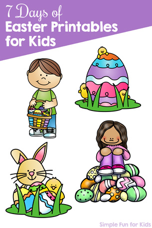 7 Days of Easter Printables for Kids