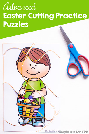 Easter Cutting Practice Puzzles