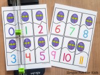 Easter Egg Counting Puzzles Printable - Simple Fun for Kids
