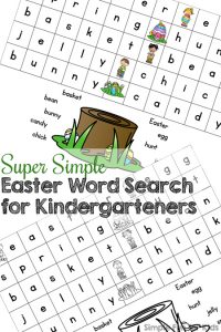 Learning to read? Try this cute printable Super Simple Easter Word for Kindergarteners! (Day 3 of the 7 Days of Easter Printables for Kids series.)