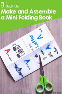 How to make a mini folding book with a single sheet of paper, minimal cutting, and no gluing or stapling! No duplex printing required.