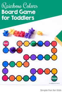 Rainbow Colors Board Game for Toddlers - Simple Fun for Kids
