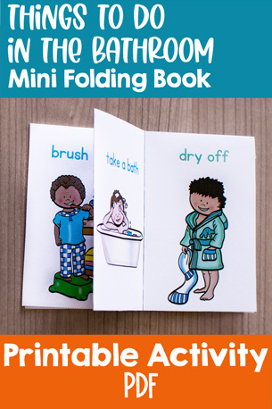 Things to Do in the Bathroom Mini Folding Book