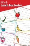 Blank Lunch Box Notes - Simple Fun for Kids