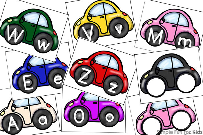 Have more fun learning letters with these cute printable Colorful Cars Alphabet Cards! Perfect for car-loving toddlers and preschoolers. Includes upper and lower case letters and blank cards to use however you want.