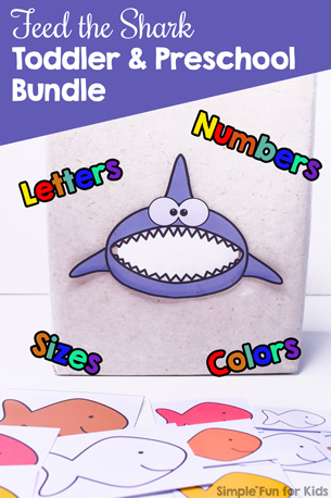 Feed the Shark Toddler and Preschool Bundle
