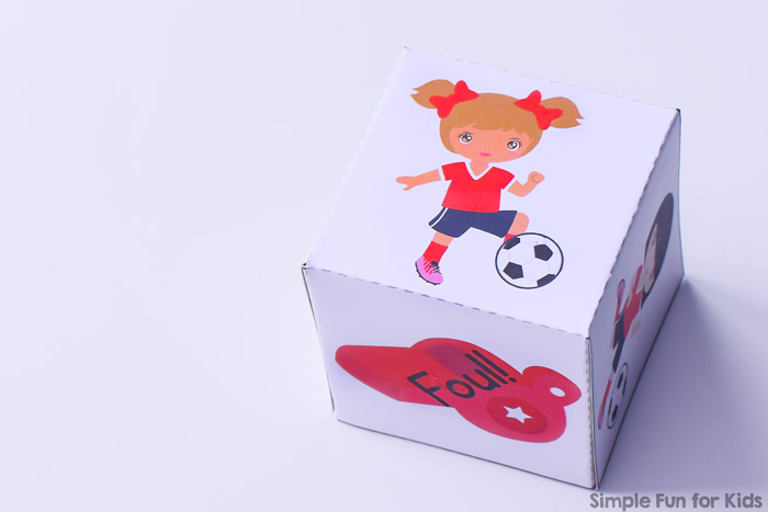 Practice counting and basic graphing with this fun printable Soccer Girls Graphing Game! Great for preschool and kindergarten.