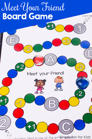 Meet Your Friend Board Game Printable