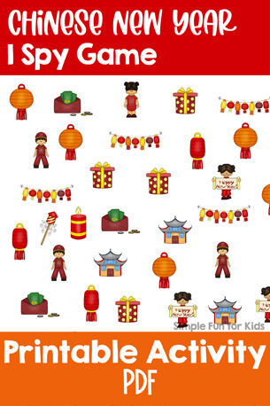 Check out this cute Chinese New Year I Spy Game printable! Great for practicing counting up to 10, 1:1 correspondence, visual discrimination, number recognition, and more! Your preschooler or kindergartner will love it.