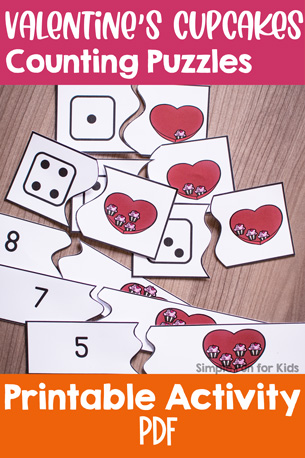 Self-Correcting Valentine’s Cupcakes Counting Puzzles