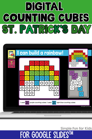 Digital Counting Cubes St. Patrick’s Day Build and Count Challenge
