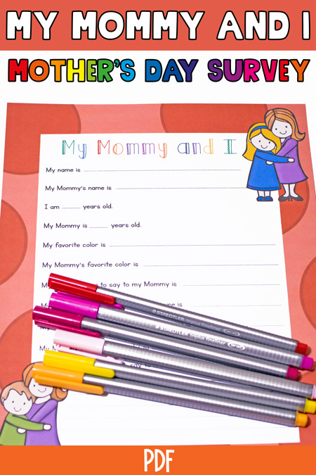 Whether for Mother's Day or any other day of the year, kindergarteners will get a kick out of reading this printable I Love My Mom! Emergent Reader out loud to their moms! Fun images and simple words are used.