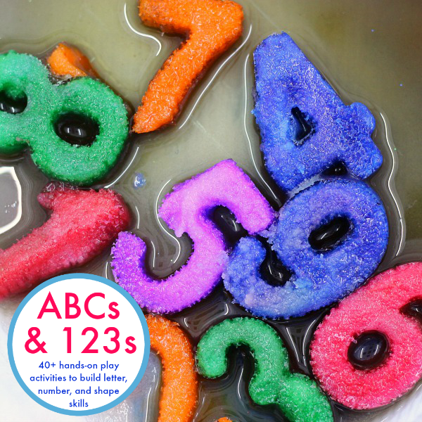 ABCs & 123s is THE book for you if you're looking for learning activities for kids from preschoolers to kindergarteners and beyond! 40+ hands-on play based FUN learning activities cover everything from letter recognition to double digit addition, from writing numbers to understanding base-ten. Your kids will have so much fun learning and reviewing all kinds of math and literacy concepts!