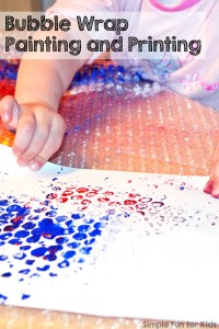 Bubble Wrap Painting and Printing - Simple Fun for Kids