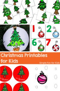 This is a huge educational resource! 50+ Christmas Printables for Kids, covering many literacy and math skills for toddlers, preschoolers, and kindergarteners! Everything from the alphabet and numbers to positional words, from matching games and puzzles to clip cards and counting cards, from dot marker pages to cutting practice, and so much more!