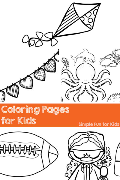 Printable Coloring Pages for Kids! My kids love them, and there are lots of good ones here. Plus, they're all in pdf format and print beautifully!