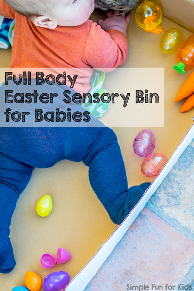 Full Body Easter Sensory Bin for Babies