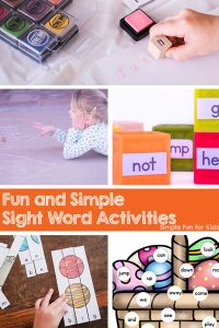 Are your kids starting to read? Having a hard time learning their sight words? Try these fun and simple sight word activities to make it more interesting and engaging! Perfect for kindergarteners, elementary students, and anyone just learning to read.